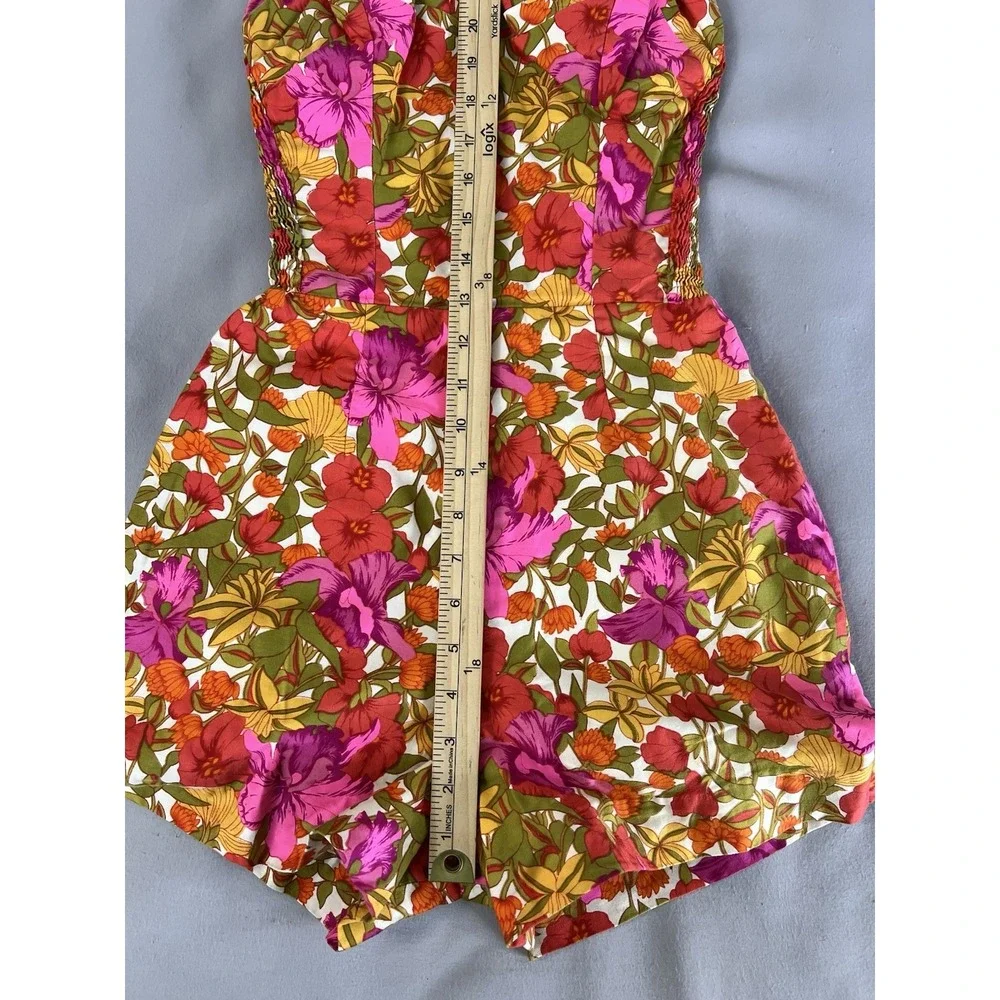 VTG Kahala Hawaii Hawaiian Romper Playsuit BATHING‎ SUIT Floral Y2K USA